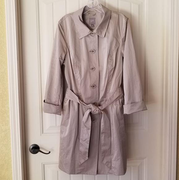 J.Jill Trench Coat with slit pockets - Picture 1 of 5